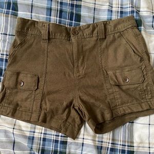 Olive green shorts